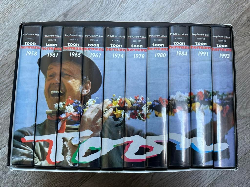 Toon Hermans VHS Collectie (1958-1993) - 10 Banden, Alle leeftijden, Ophalen of Verzenden, Gebruikt, Komedie