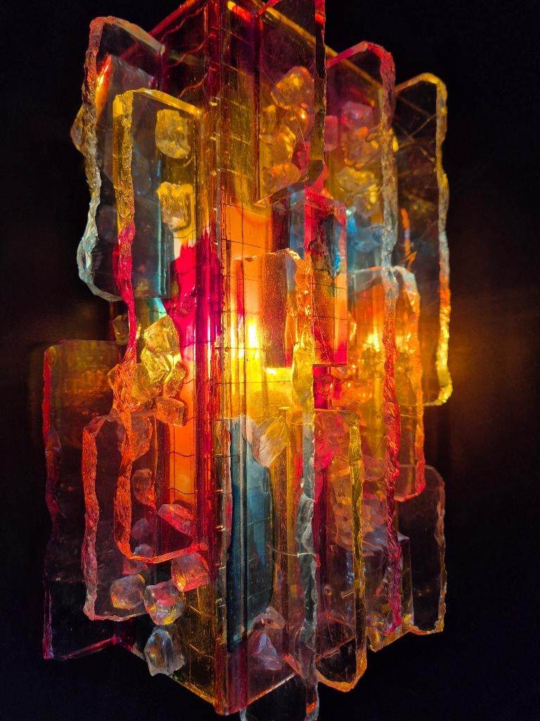 Fantastische vintage Raak Chartres van Oyen design wandlamp, Ophalen of Verzenden, Gebruikt, Glas