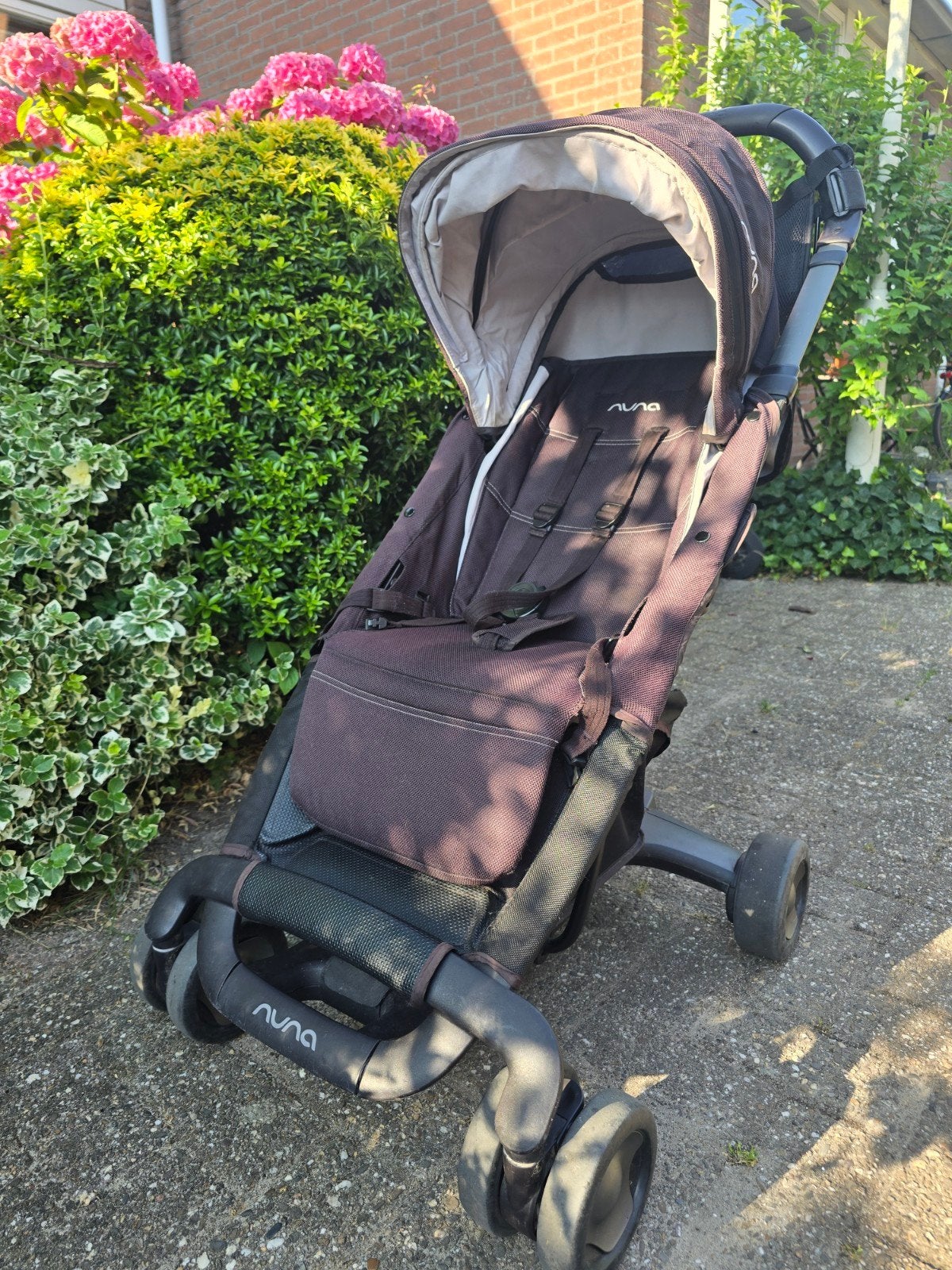 Nuna PEPP buggy Extra grote zonnekap (incl. accessoires), Ophalen, Gebruikt, Overige merken, Voetenzak