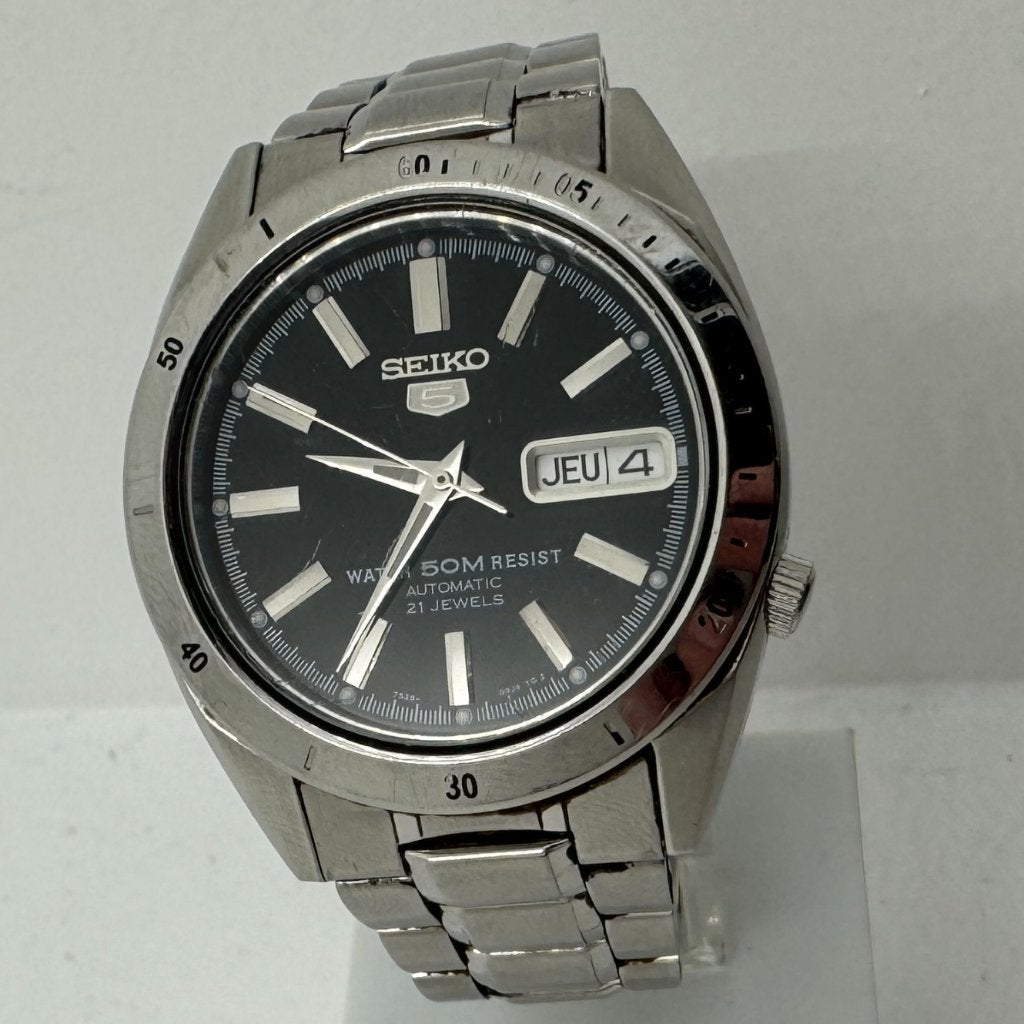 Seiko SNKF49 Horloge | Automaat | Krasjes, Dordrecht@usedproducts.nl, Toulonselaan 72, Ophalen of Verzenden, Zo goed als nieuw