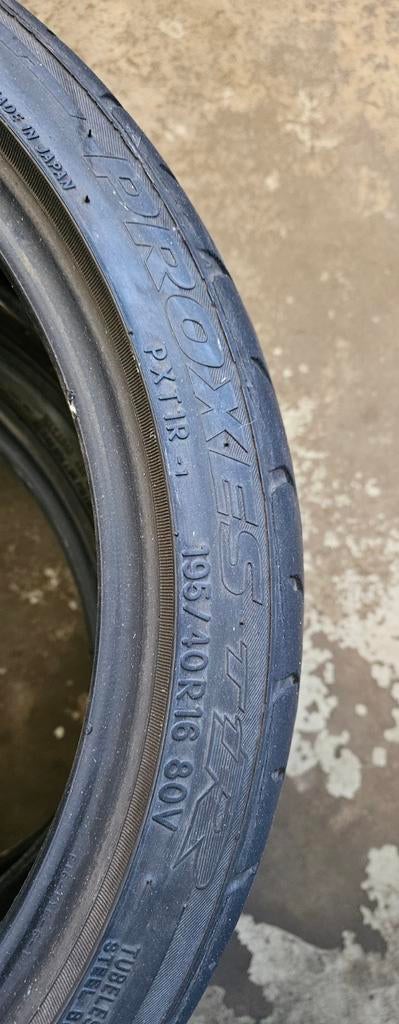 2x Toyo Proxes R1R 195/40R16 80V Semi-Slicks, Ophalen, Gebruikt, 16 inch, Band(en)