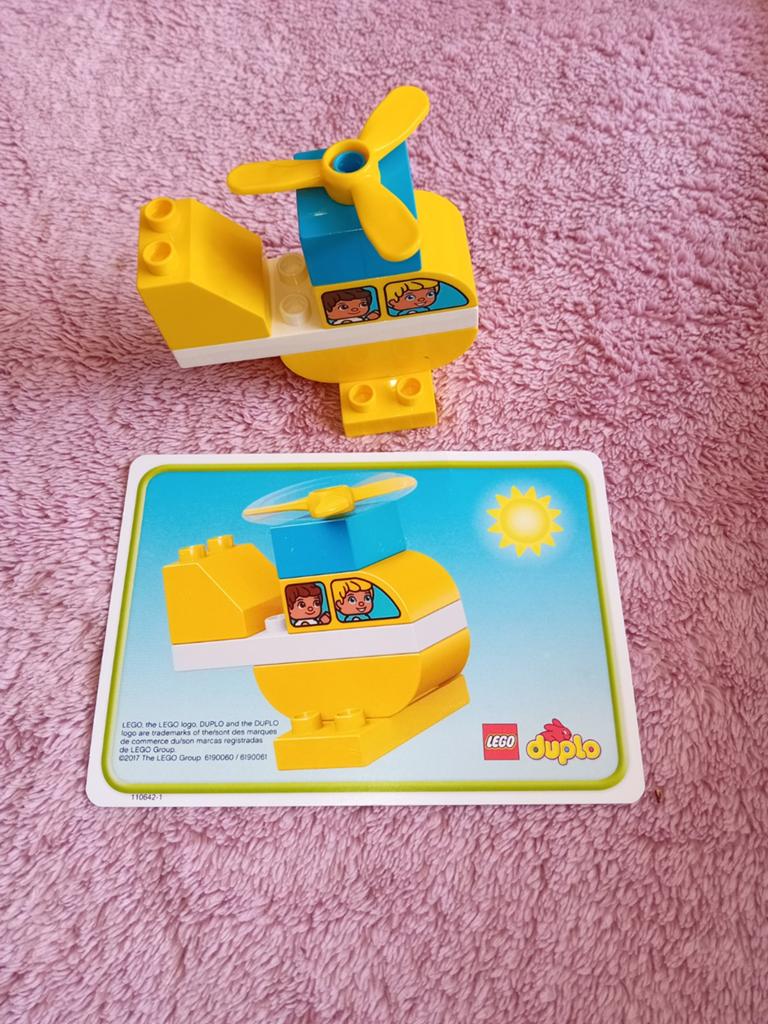 Duplo set; helikopter en andere bouwvoorbeelden, Ophalen of Verzenden, Duplo
