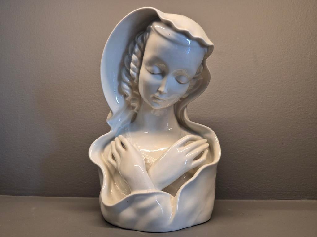 Puntgaaf Maria beeld van Bavaria porselein, Ophalen of Verzenden