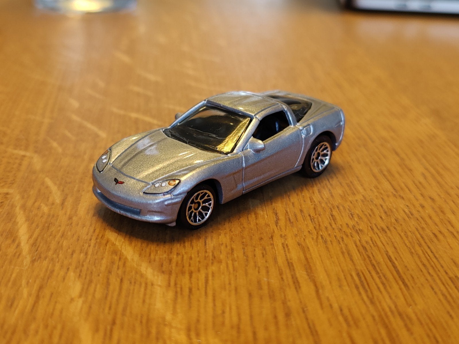 Matchbox Chevrolet Corvette C6 ZILVER, Ophalen of Verzenden, Zo goed als nieuw, Auto
