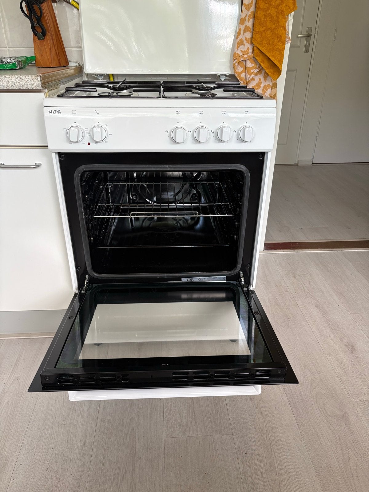 Etna gasfornuis met elektrische oven - 5 jaar oud, Witgoed en Apparatuur, Ophalen, Gebruikt, 60 cm of meer, 4 kookzones