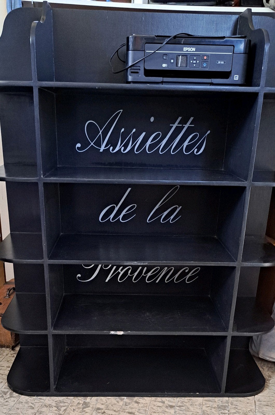 Open kast *Rek* Veel opbergruimte - Assiettes de la Provence, Ophalen, Met plank(en), Gebruikt, 100 tot 150 cm