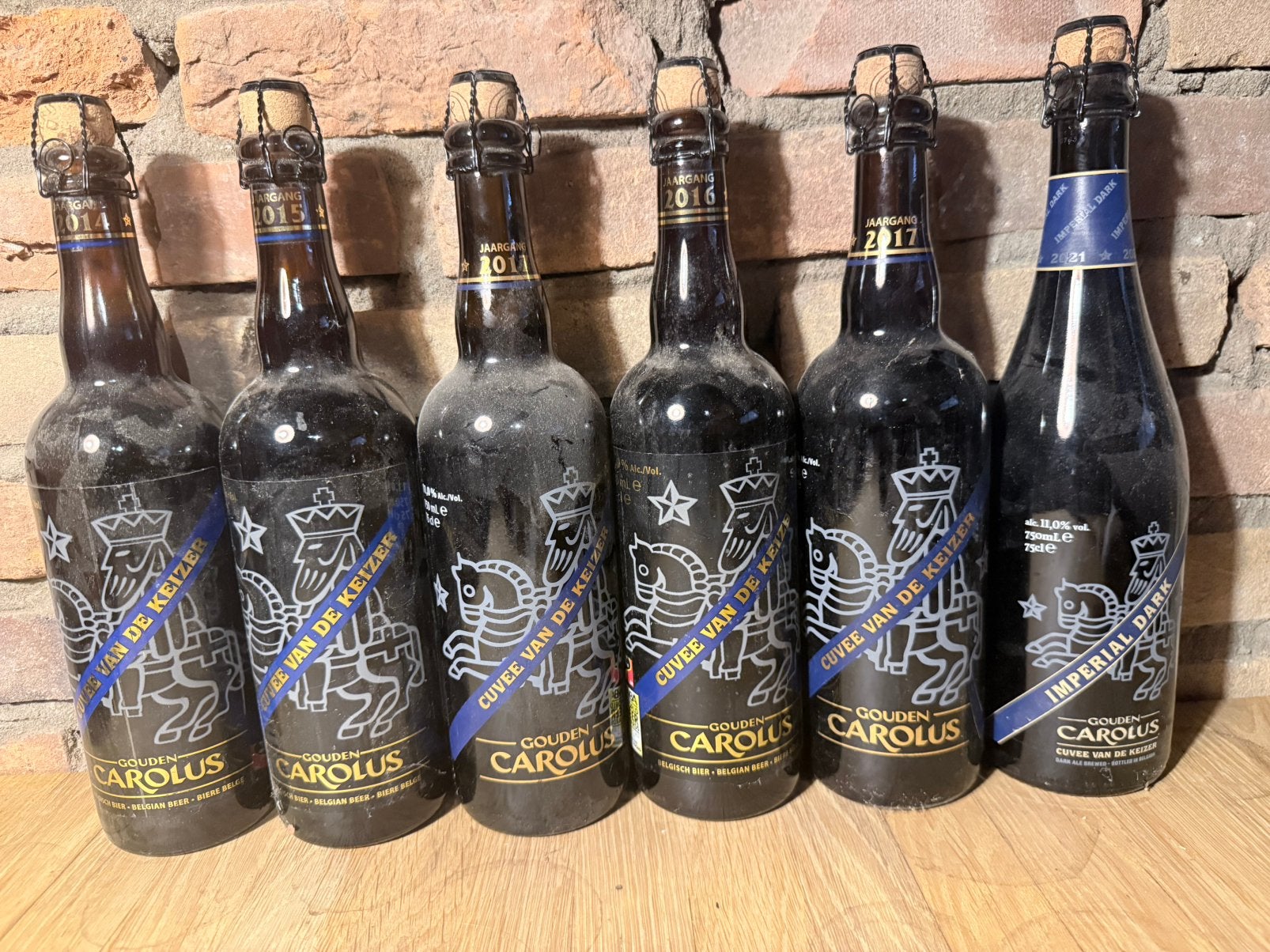 6x gouden carolus cuvee van de keizer, Verzamelen, Ophalen of Verzenden, Zo goed als nieuw, Flesje(s), Overige merken