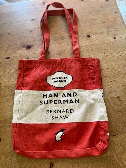 Tote bag Penguin books, Ophalen of Verzenden, Zo goed als nieuw, Oranje, Shopper