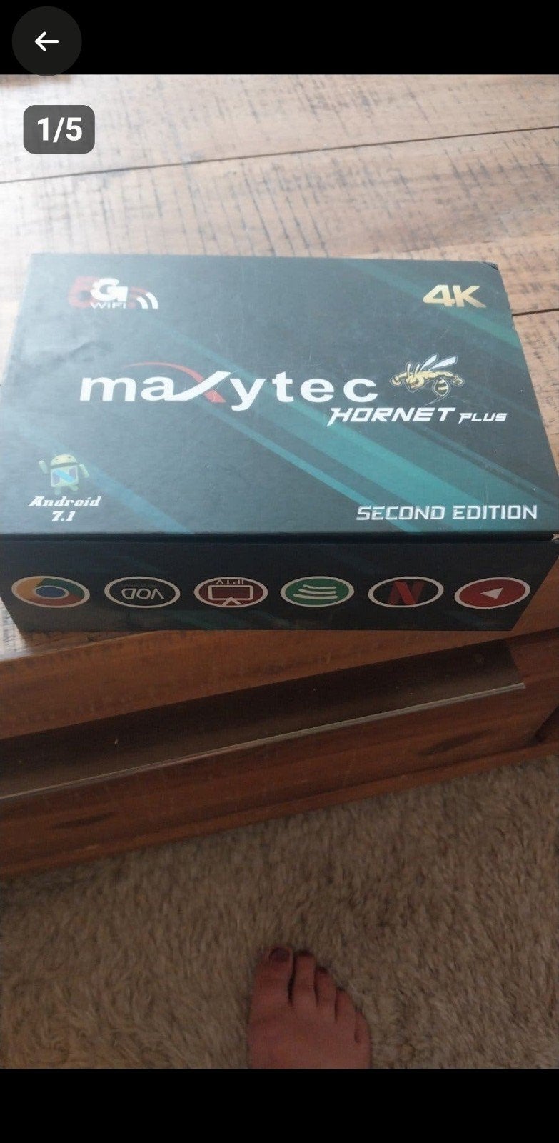 Maxytec Hornet Plus SE 4K Android TV Box, Ophalen of Verzenden, Zo goed als nieuw, HDMI, Minder dan 500 GB