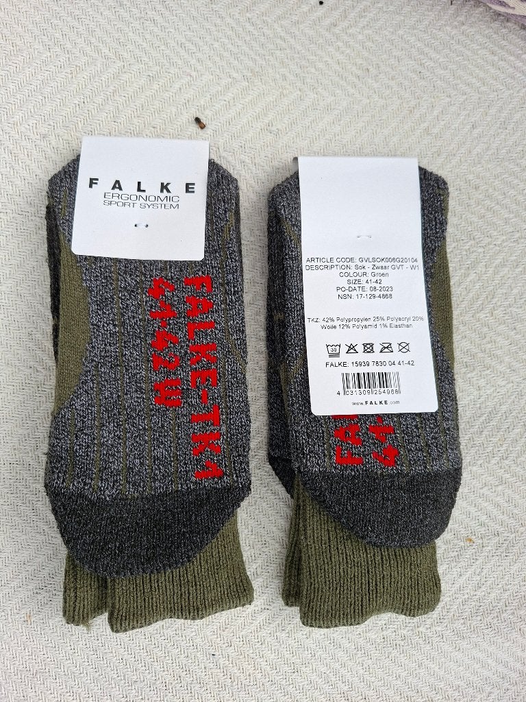 2 paar Falke TK1, maat 41-42. Wandelsokken, Kleding | Heren, Sokken en Kousen, Overige kleuren, Falke, Nieuw, FALKE KGaA
