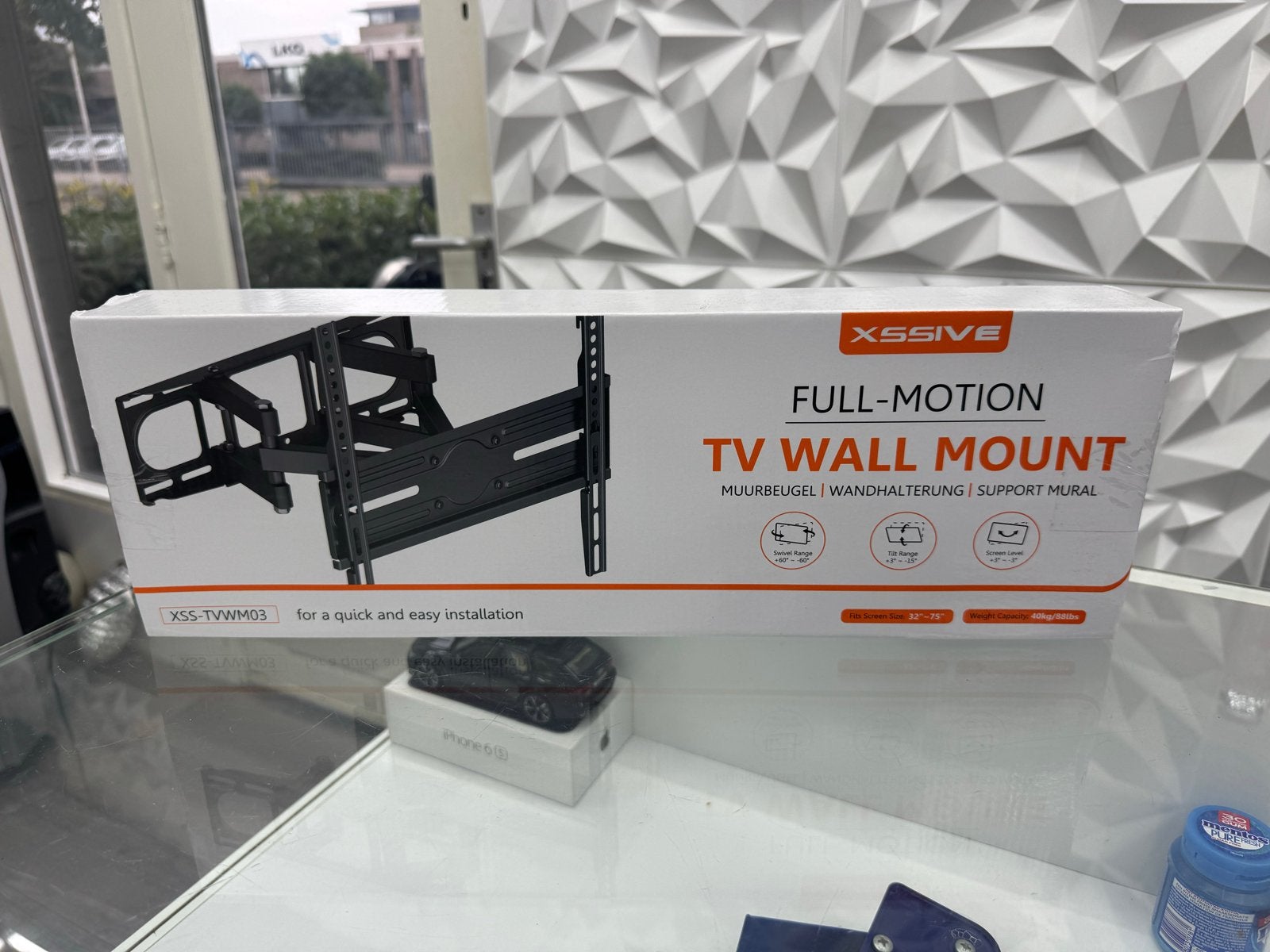 XSSIVE Full-Motion TV Muurbeugel - 400x400 VESA, Nieuw, Ophalen of Verzenden, X, X