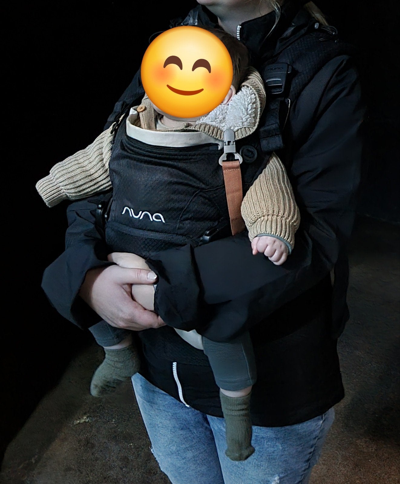 Nuna draagzak CUDL Clik Caviar, Kinderen en Baby's, Overige merken, Buik of Rug, Ophalen of Verzenden, Zo goed als nieuw