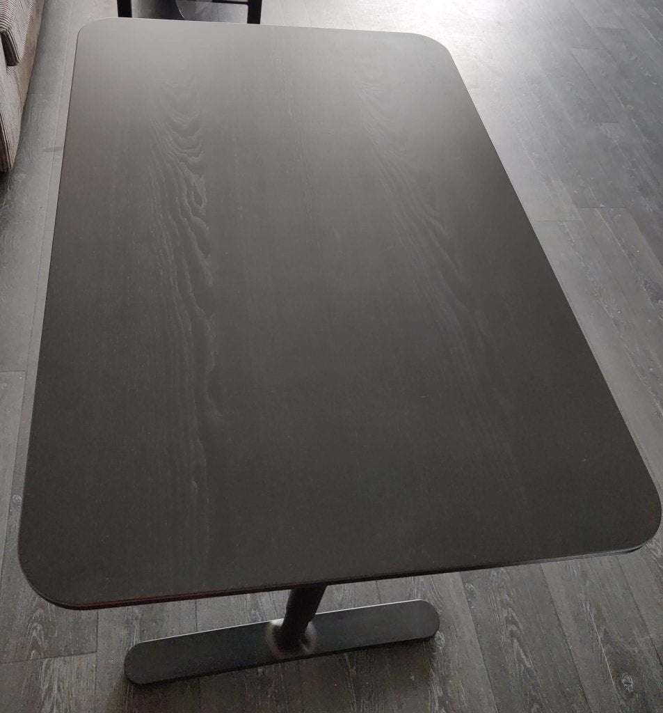 Bureau desk, 120 x 80, ikea bekant, Ophalen, Zwart, 120 cm, Hout