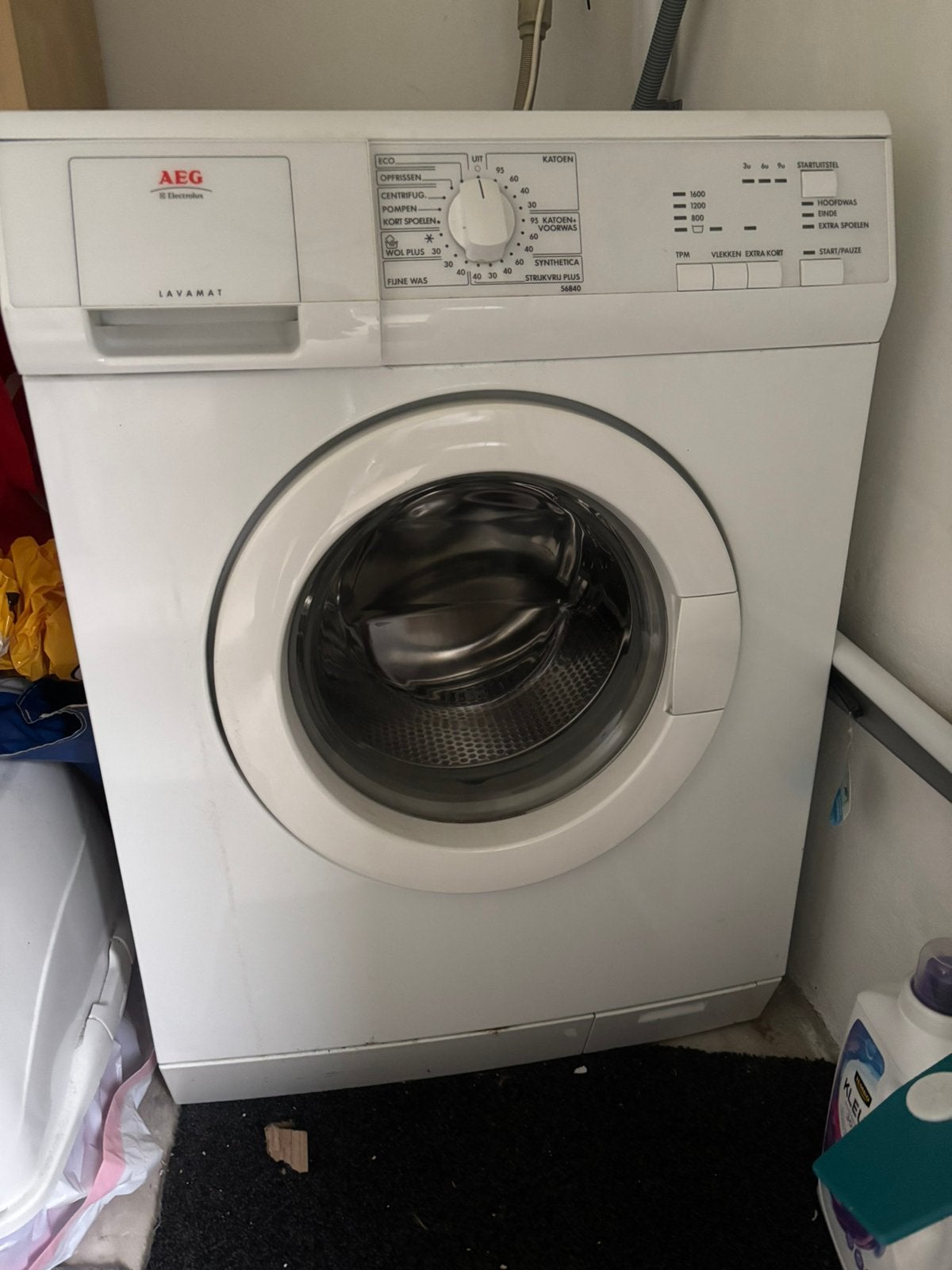 AEG lavamatwasmachine, Ophalen, 1200 tot 1600 toeren, Gebruikt, Voorlader