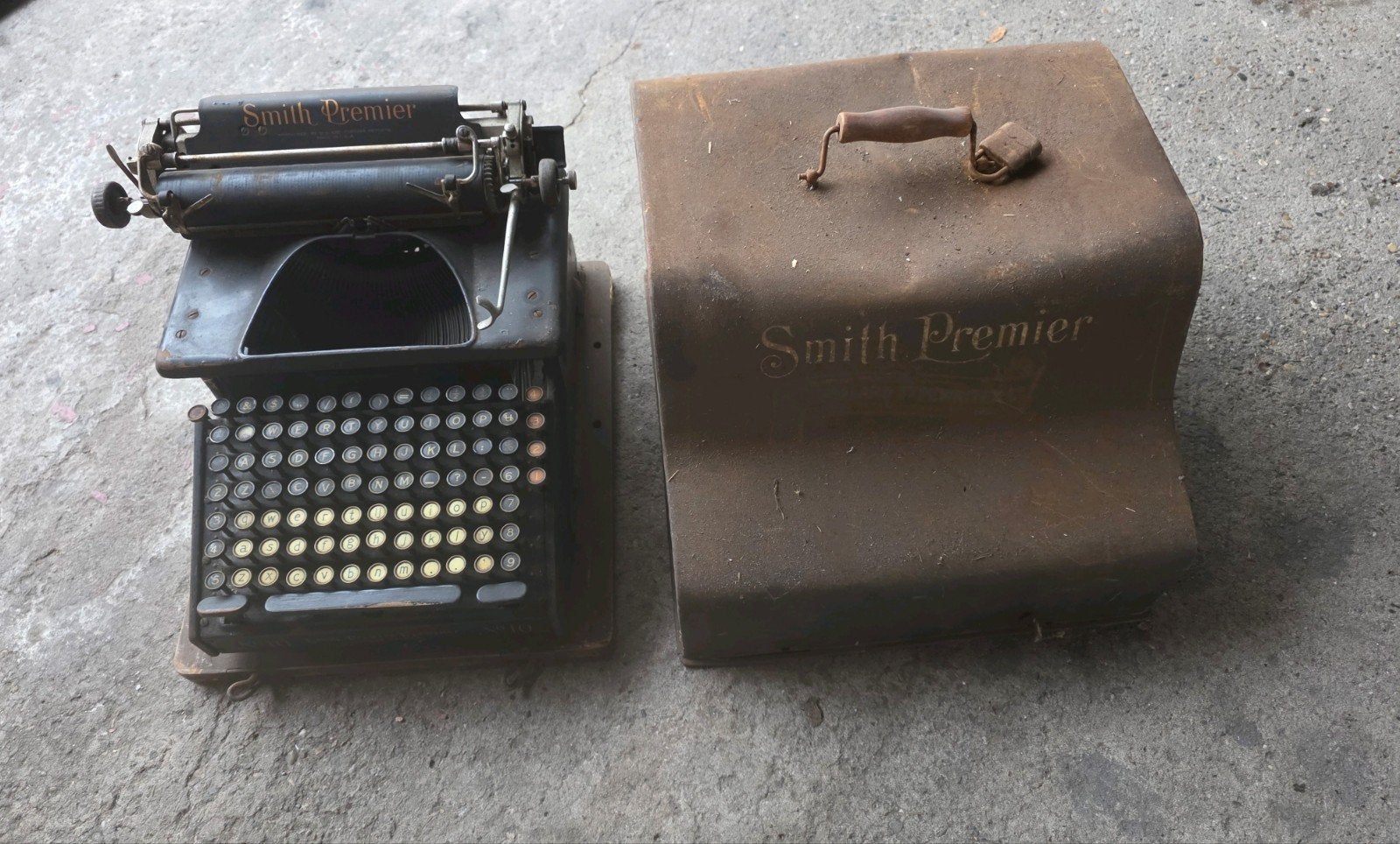 vintage typmachine, Ophalen