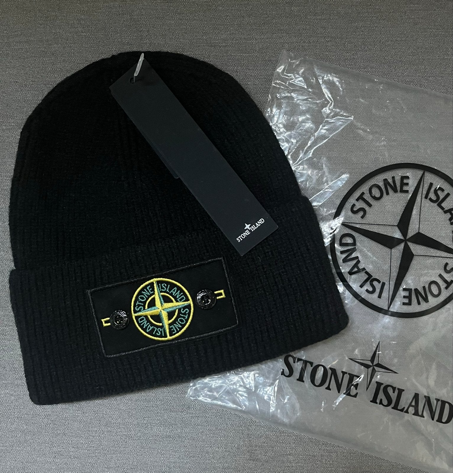 Stone Island Muts Zwart, Kleding | Heren, Ophalen of Verzenden, Nieuw, One size fits all, Pet