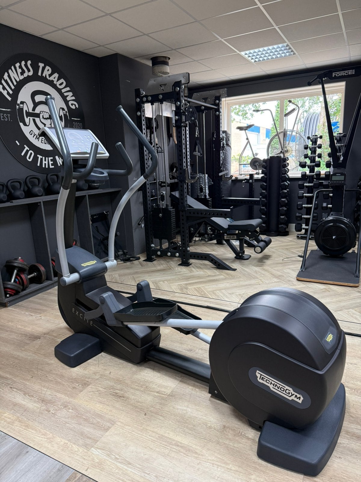Zwarte Technogym crosstrainer, Synchro Excite Self Powered!, Sport en Fitness, Fitnessmaterialen, Gebruikt, Overige typen, Ophalen of Verzenden