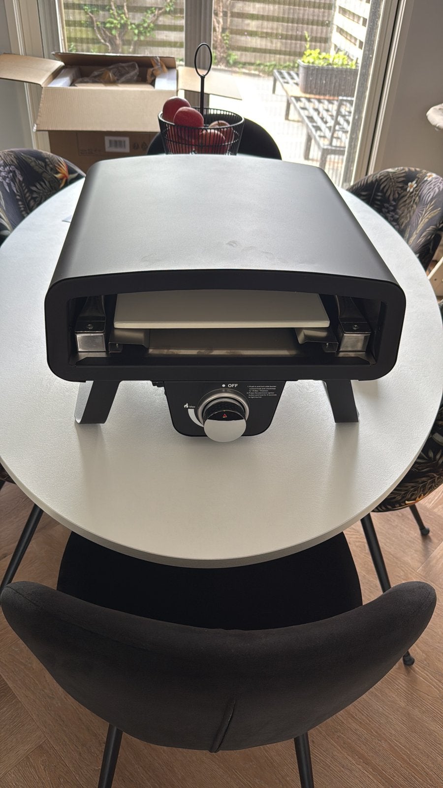 Pizzaoven (RVS) voor buiten, op gas, 12 inch, Ophalen of Verzenden, Nieuw