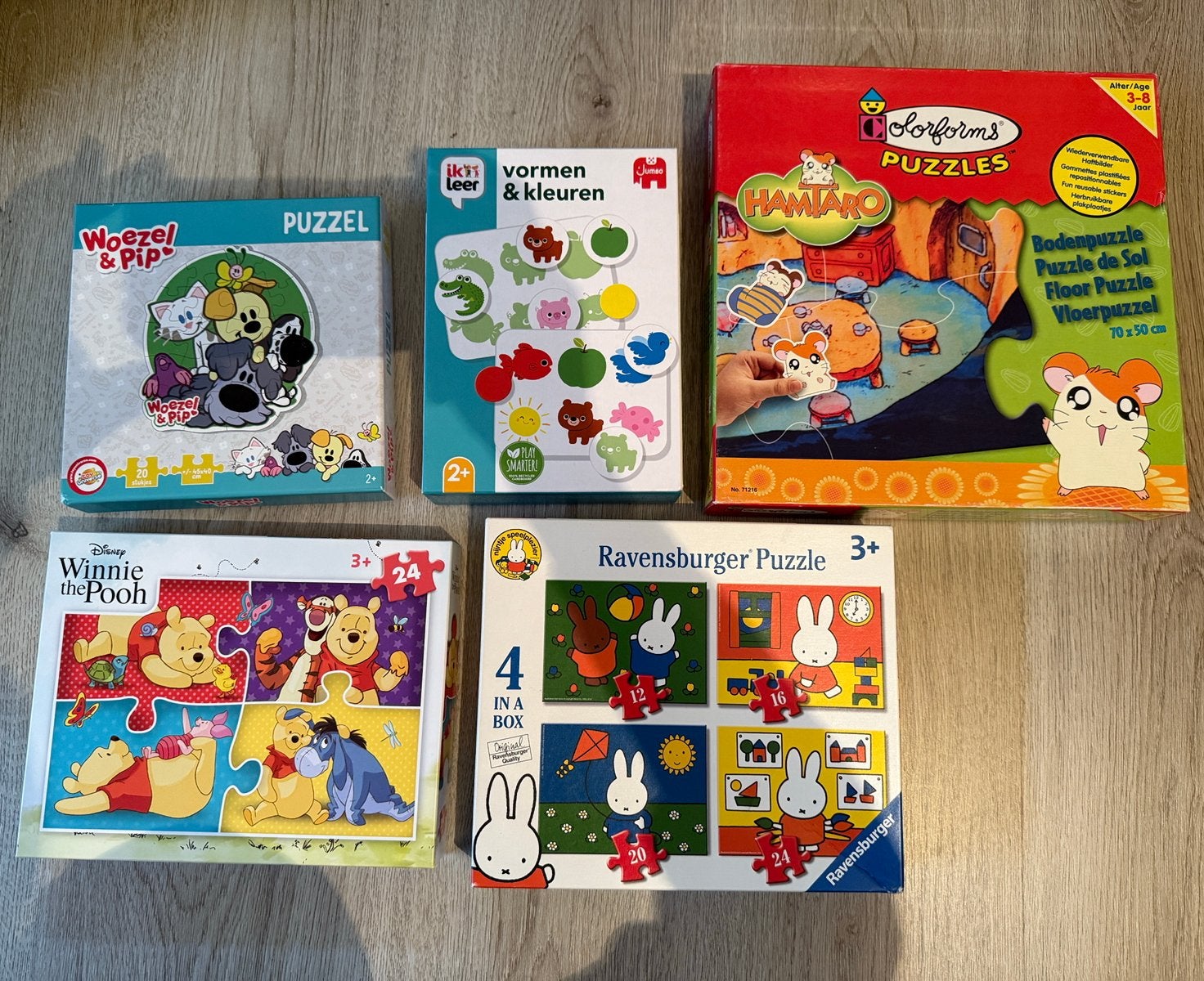 Verschillende spellen/puzzels Jumbo/Ravensburger/Disney, Ophalen of Verzenden, 10 tot 50 stukjes, Zo goed als nieuw, 2 tot 4 jaar