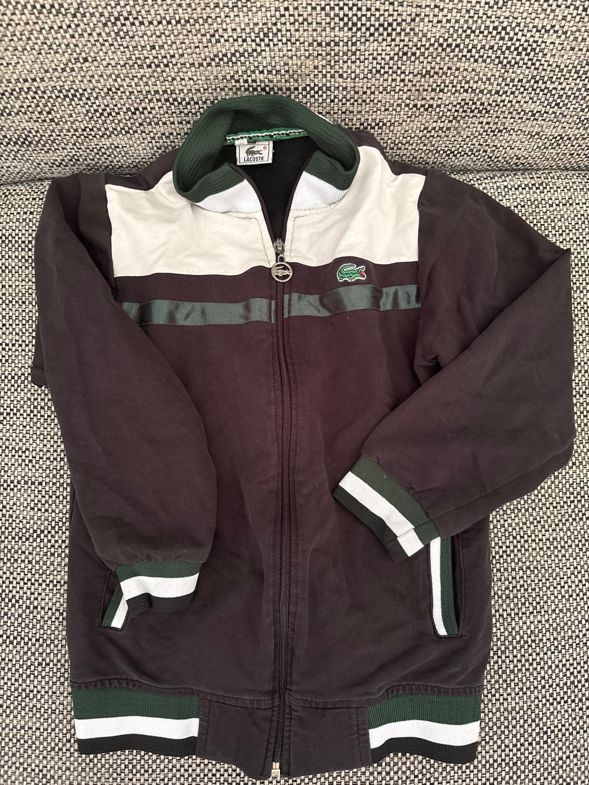 Lacoste vintage trainingsjack/ vest - maat 140, Ophalen of Verzenden, Jongen of Meisje, Jas