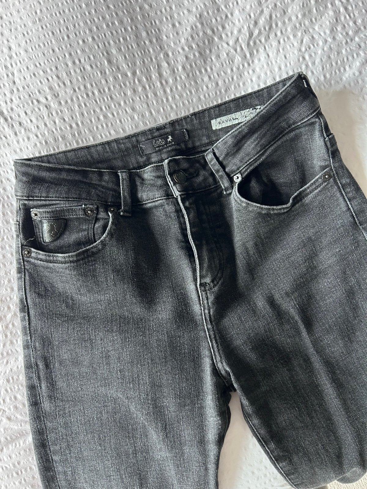 Lois Jeans Ravan Black Night, maat 26/32, Verzenden, Zwart, Gedragen, Lois