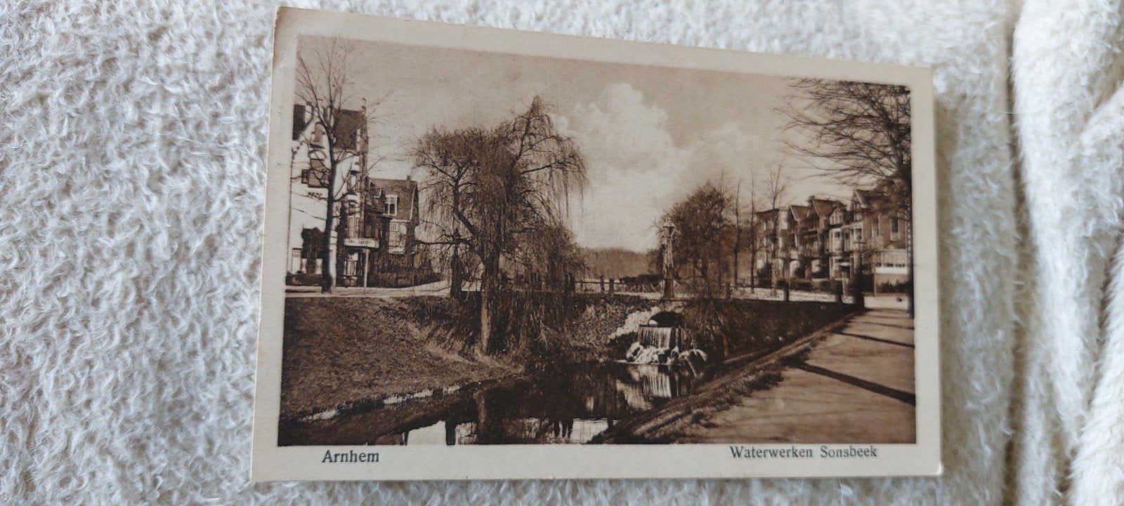 Arnhem waterwerken Sonsbeek, Ophalen of Verzenden, Voor 1920, Gelopen, Gelderland