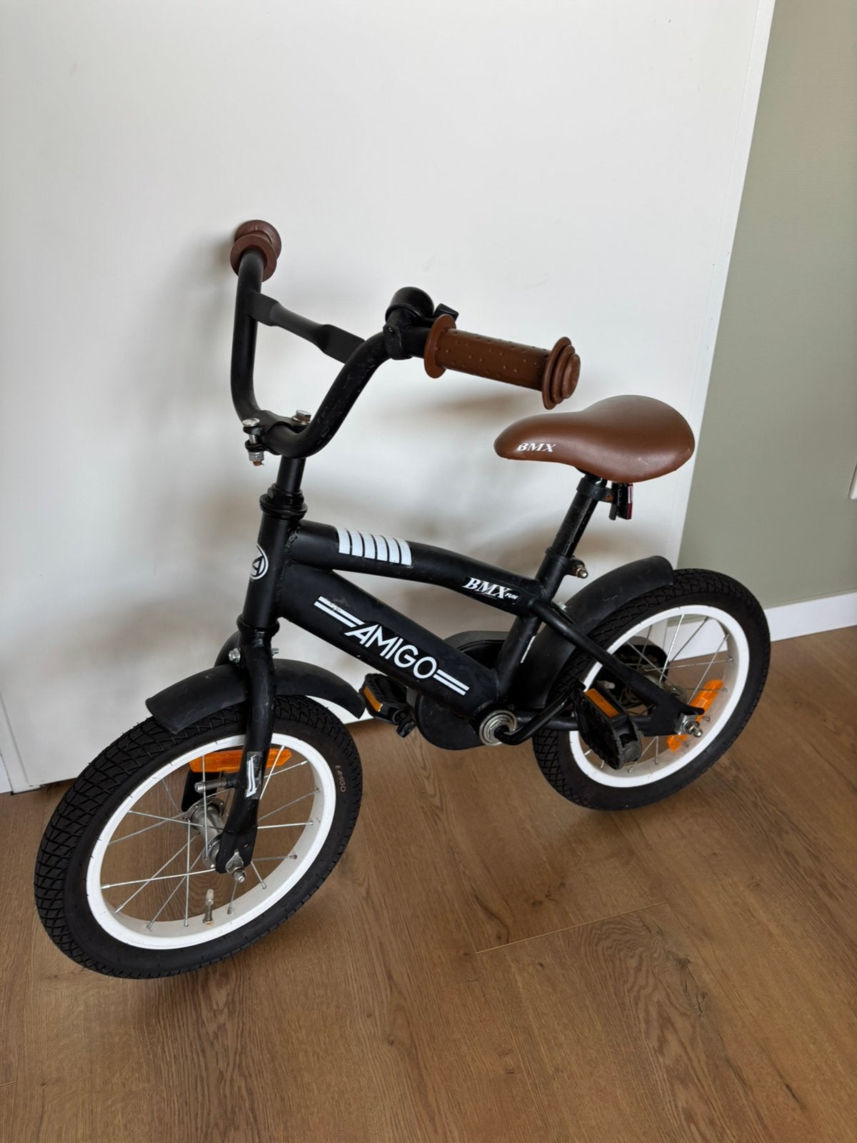 14.Inch Amigo BMX kinderfiets, Ophalen of Verzenden, Zo goed als nieuw, Staal, Minder dan 16 inch