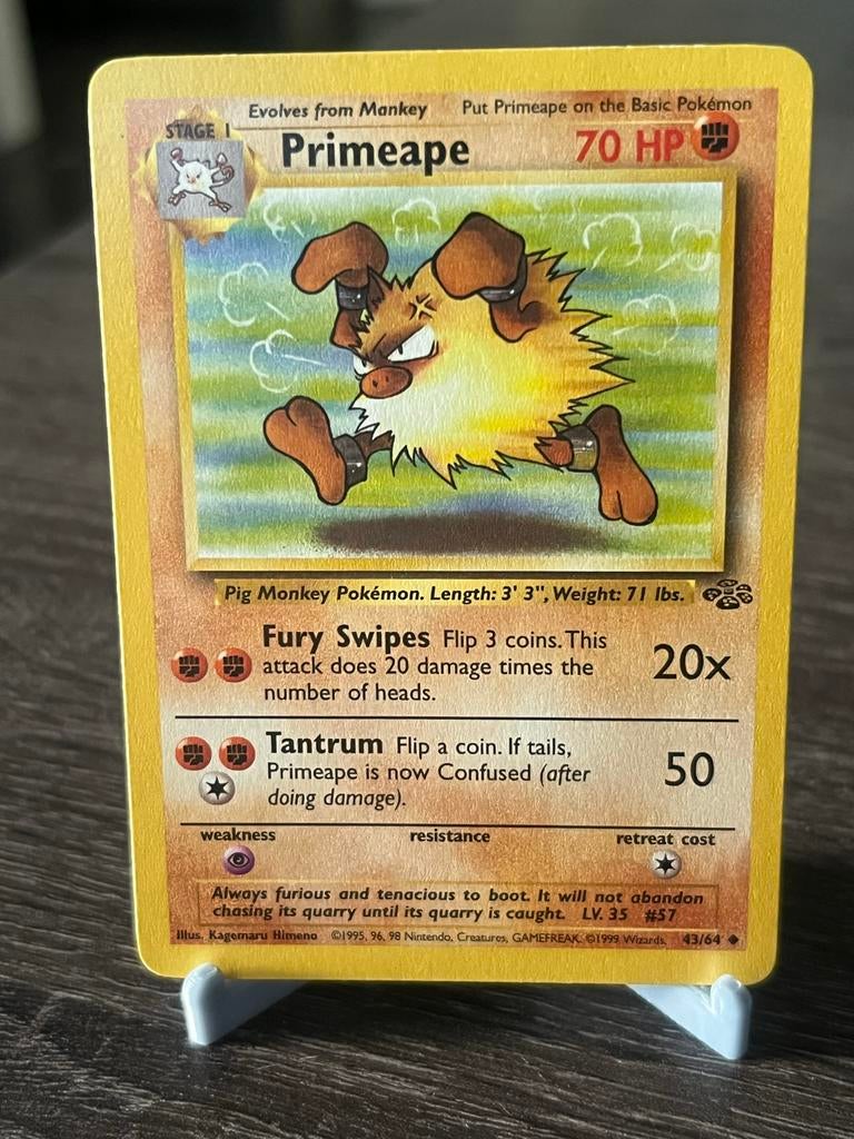 Primeape (43/64) - Jungle - EX/Good, Ophalen of Verzenden, Gebruikt, Losse kaart
