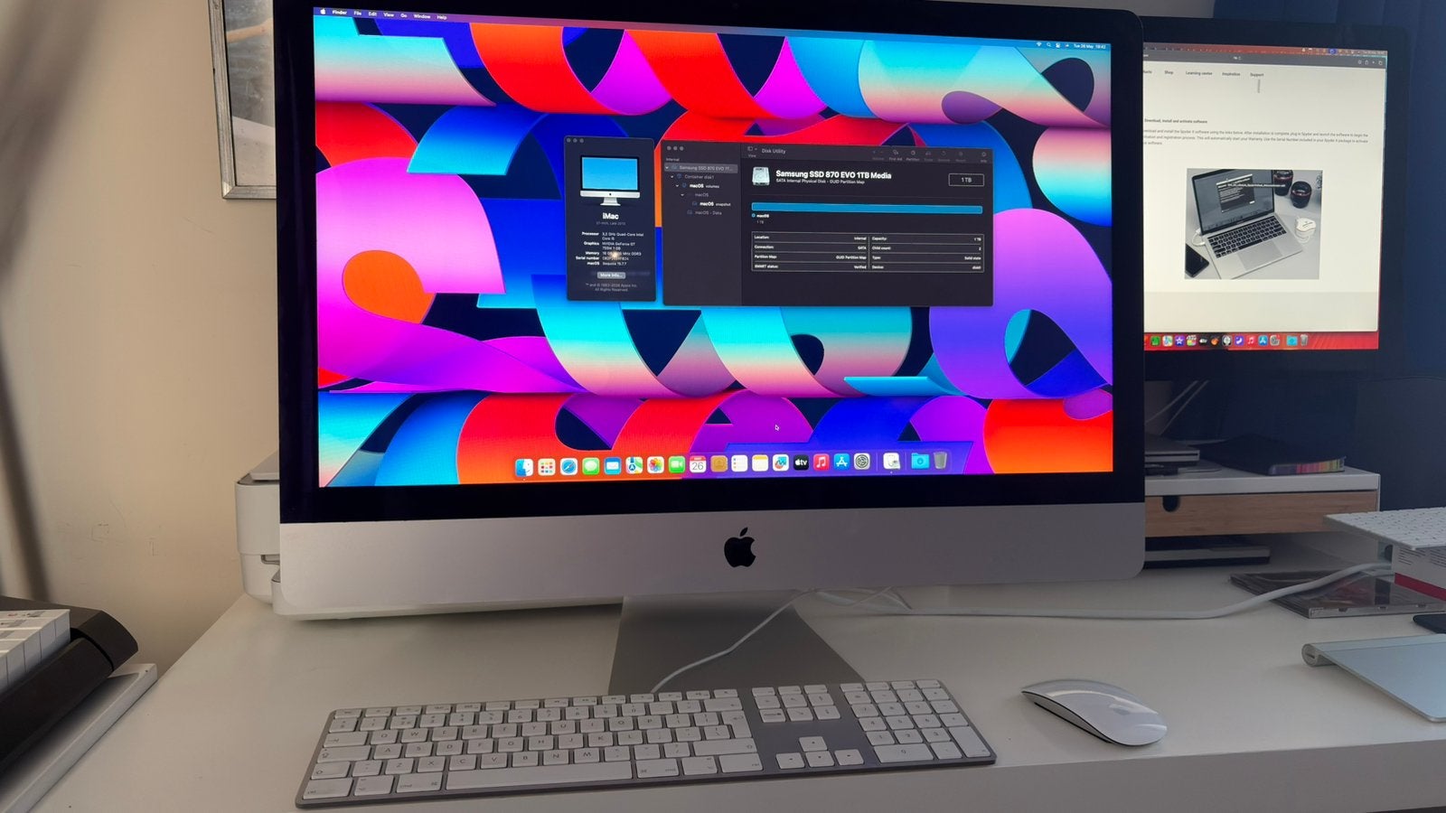 iMac 27” (Sequoia 2025/16GB/1TB SSD/Core i5), Computers en Software, Apple Desktops, Zo goed als nieuw, iMac, SSD, 3 tot 4 Ghz