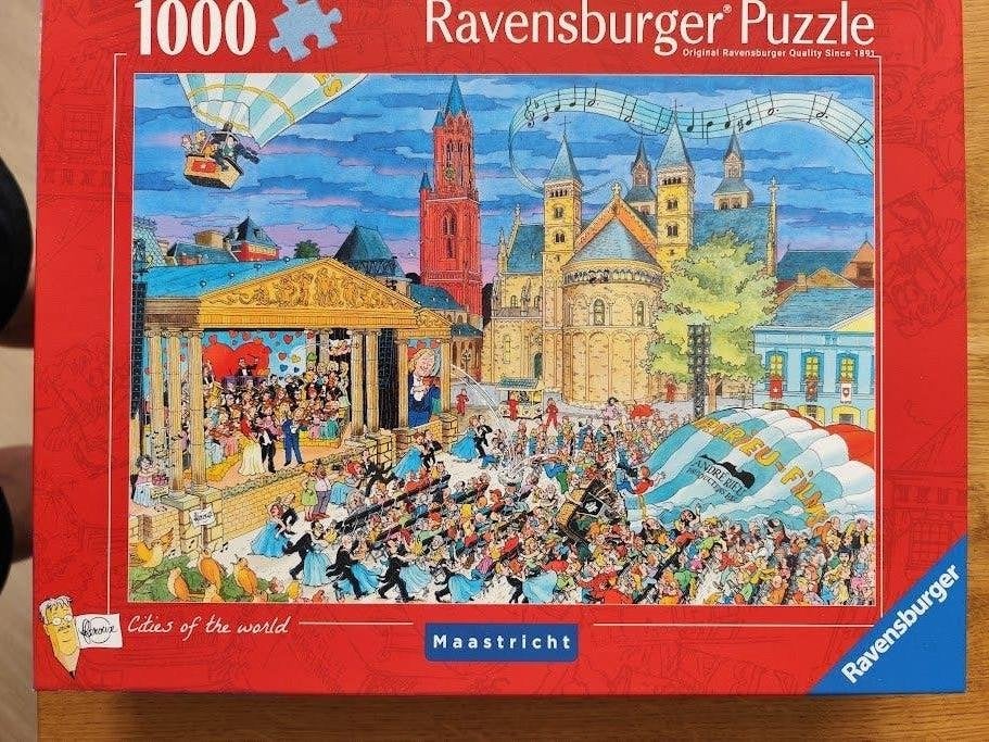 Ravensburger puzzel 1000 stuks Maastricht, Ophalen, 500 t/m 1500 stukjes, Zo goed als nieuw