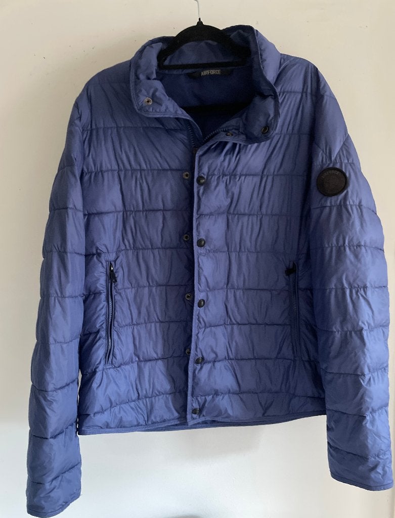 Air Force jacket, Maat 52/54 (L), Paars, Ophalen of Verzenden, Gedragen
