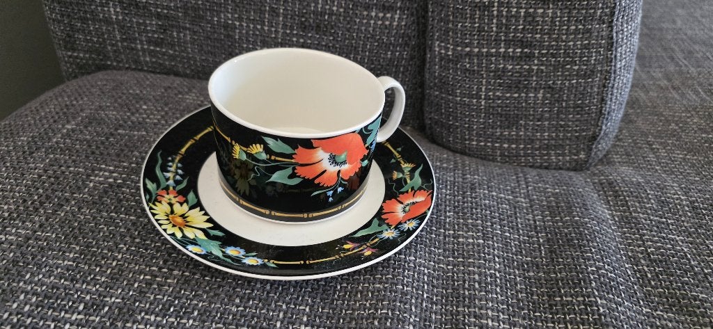 Villeroy en Boch kop en schotel (xenia), Overige materialen, Gebruikt, Ophalen of Verzenden, Overige stijlen