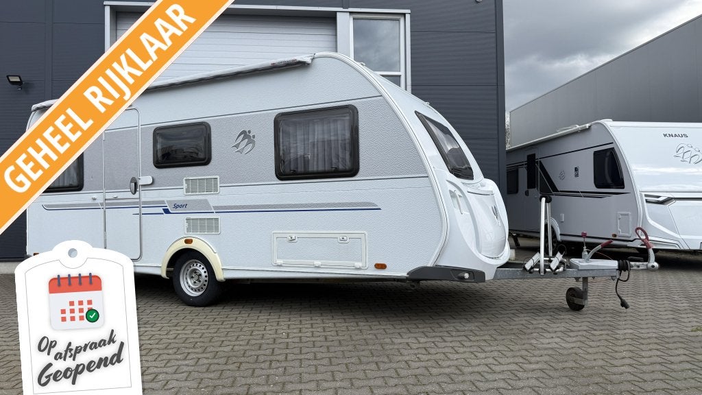Knaus Sport 500 EU Enkele bedden, Caravans en Kamperen, Caravans, Rondzit, Bedrijf, 5 tot 6 meter, Knaus