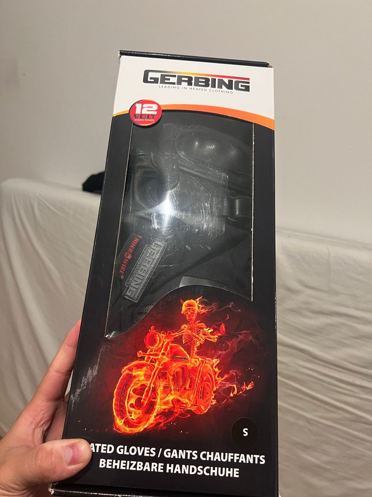 Gerbing XR-12 Hybride Verwarmde Motorhandschoenen Maat S, Ophalen of Verzenden, Tweedehands, Heren, Handschoenen