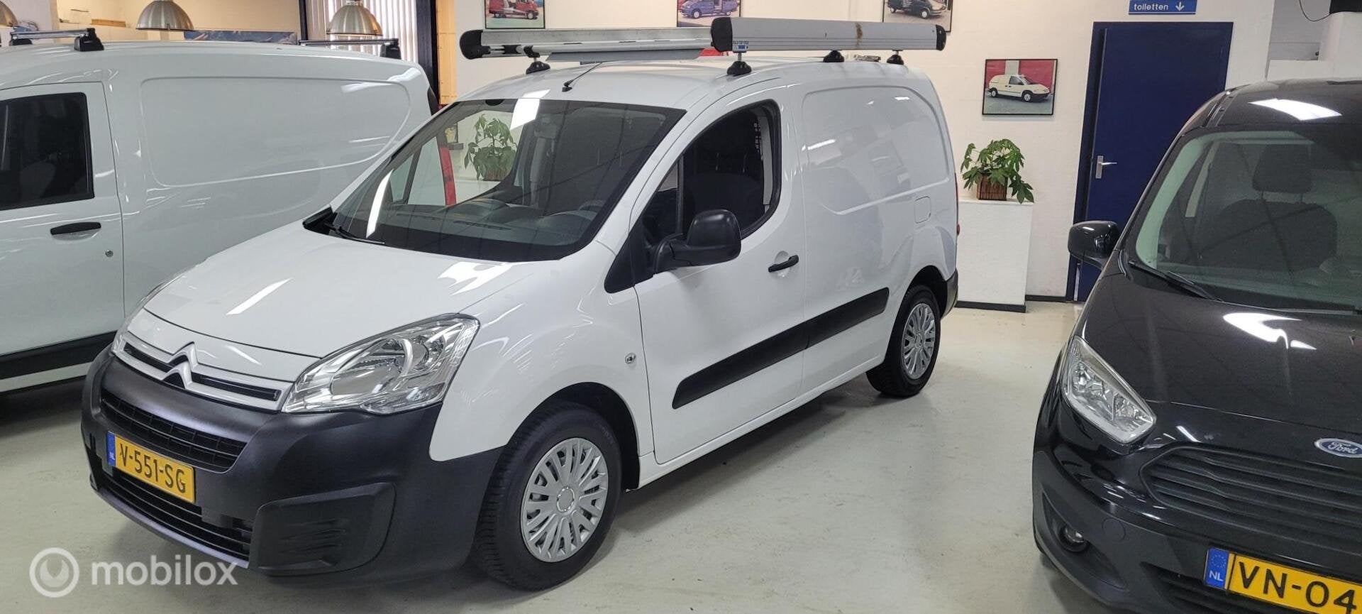 Citroen Berlingo bestel 1.6 HDI met 80.000 km, 4 cilinders, Citroën, Wit, Origineel Nederlands