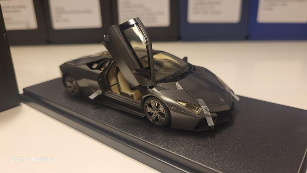FLine Lamborghini Reventon Open & Close Grey Metallic, Overige merken, Auto, Ophalen of Verzenden, Zo goed als nieuw