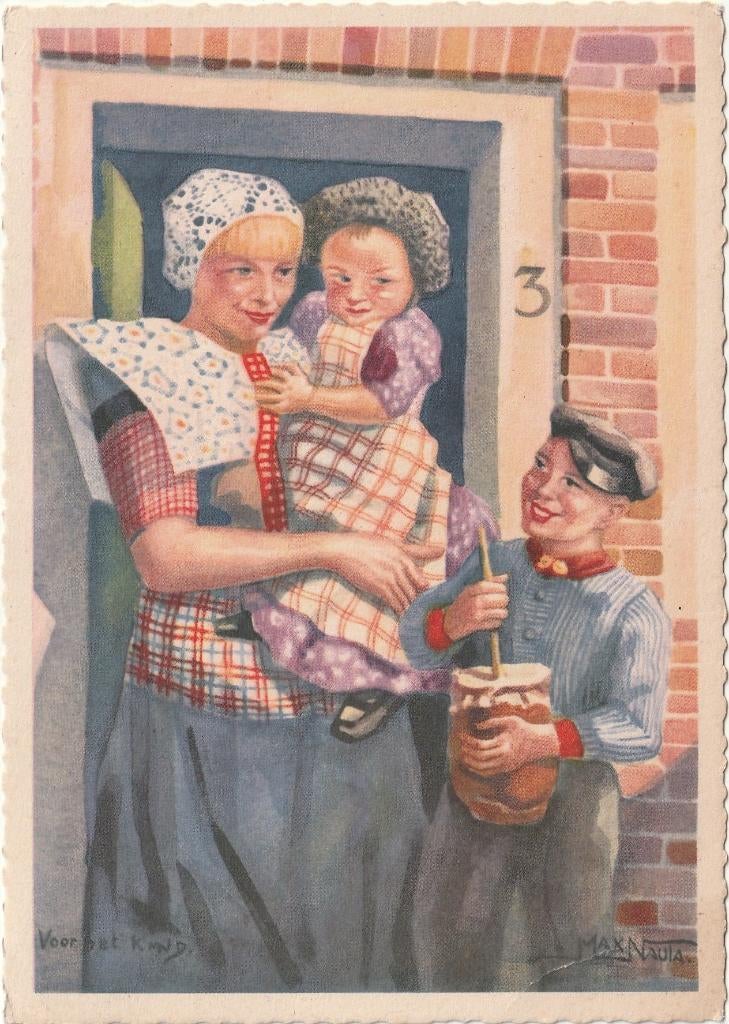 VOOR HET KIND MAX NAUTA UIT 1959 MOOIE OUDE KAART. Kl653, Ophalen of Verzenden, 1940 tot 1960, Gelopen, Overige thema's