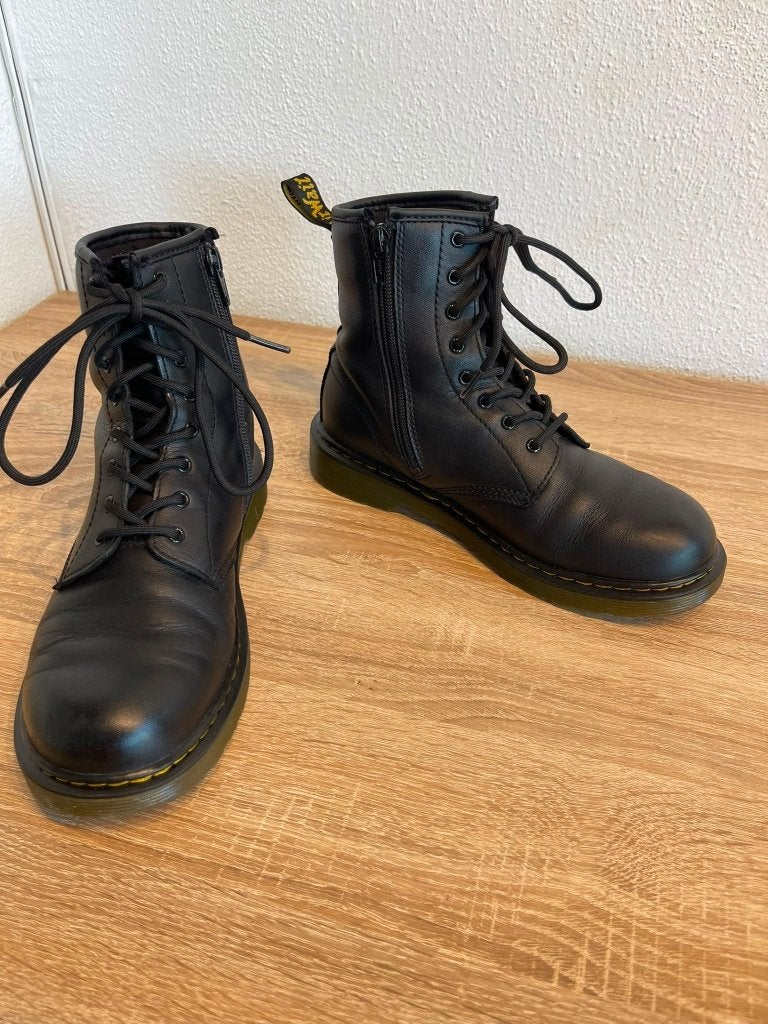 Dr. Martens 1460, Zwart Leer, Maat 37, Met Rits, Nette staat, Kleding | Dames, Schoenen, Dr Martens, Zwart, Lage of Enkellaarzen