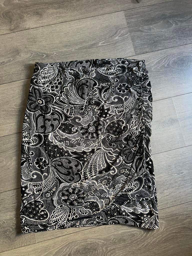 Donna Due rok maat XL - Zwart/wit patroon, Kleding | Dames, Zwart, Maat 46/48 (XL) of groter, Ophalen of Verzenden, Zo goed als nieuw
