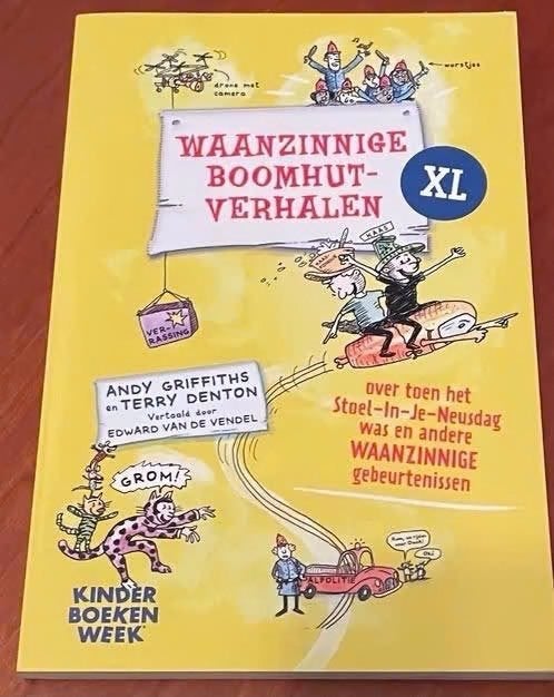 Waanzinnige boomhutverhalen XL Dyslexie Andy Griffiths, Fictie algemeen, Verzenden, Andy Griffiths; Terry Denton, Zo goed als nieuw