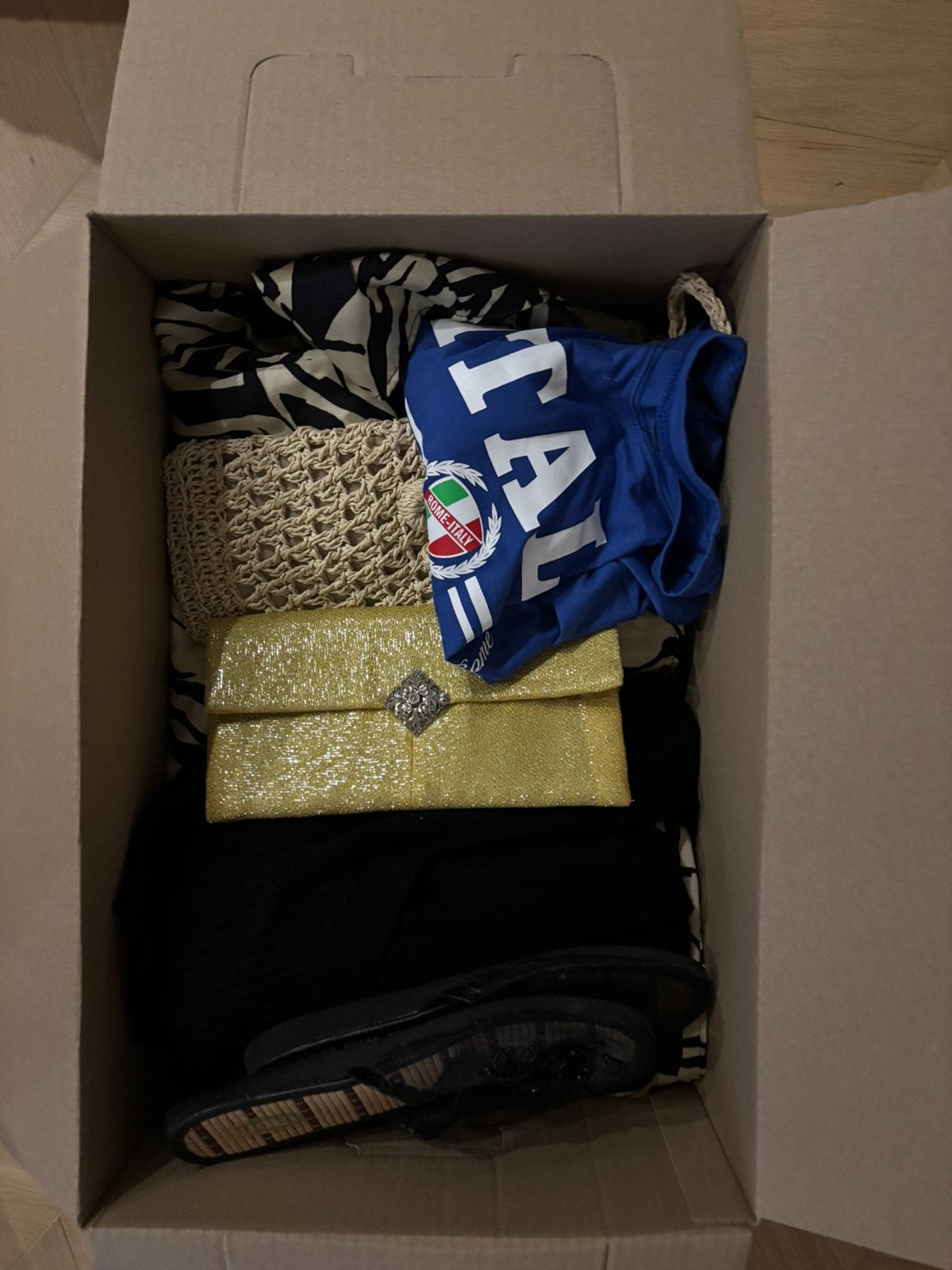 Vintage & tweedehands kledingpakket dames S–L – Box 3, Kleding | Dames, Ophalen of Verzenden, Gedragen, Maat 38/40 (M)
