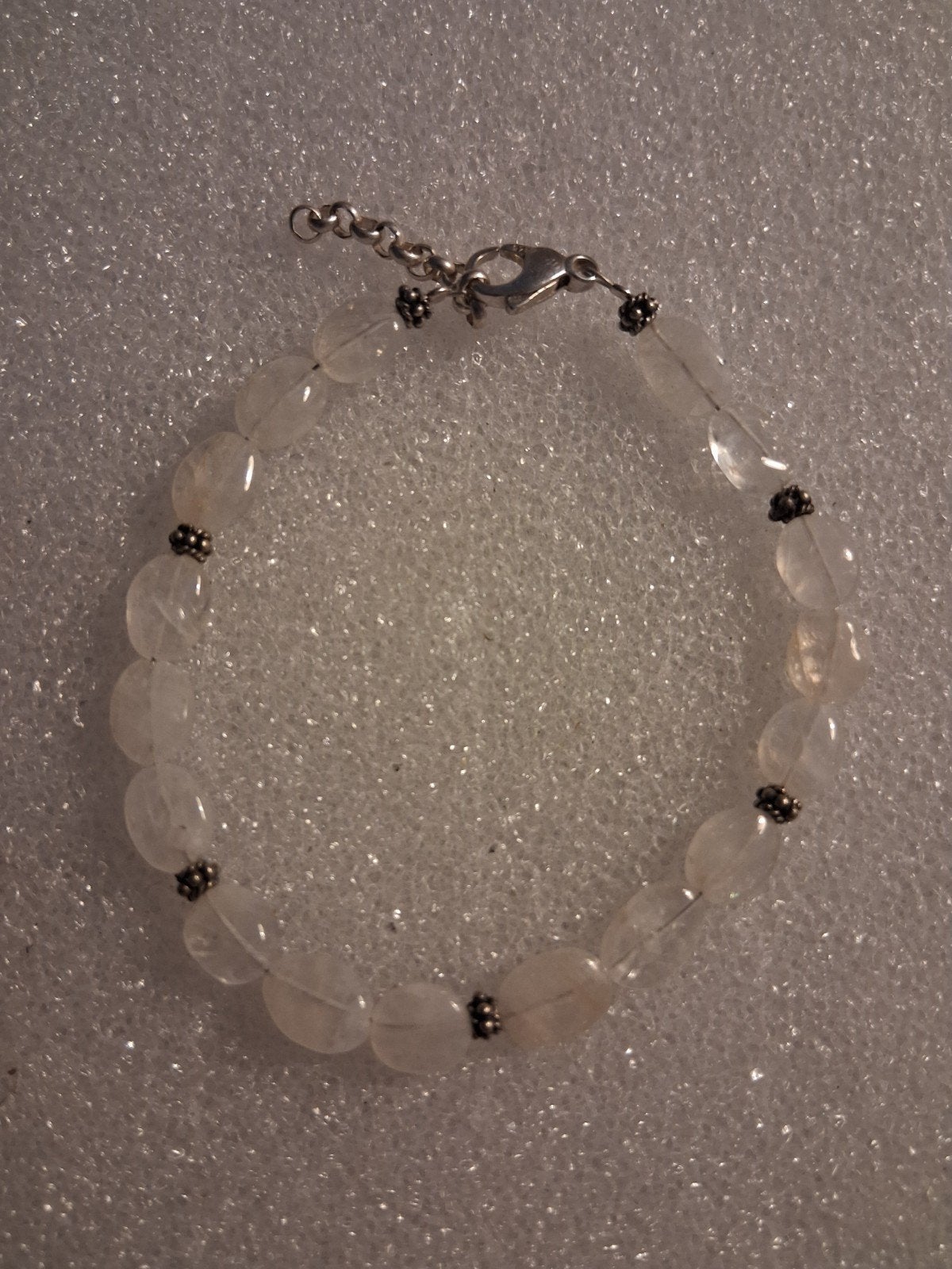 Armband met Maansteen ., Ophalen of Verzenden, Nieuw, Wit, Overige materialen