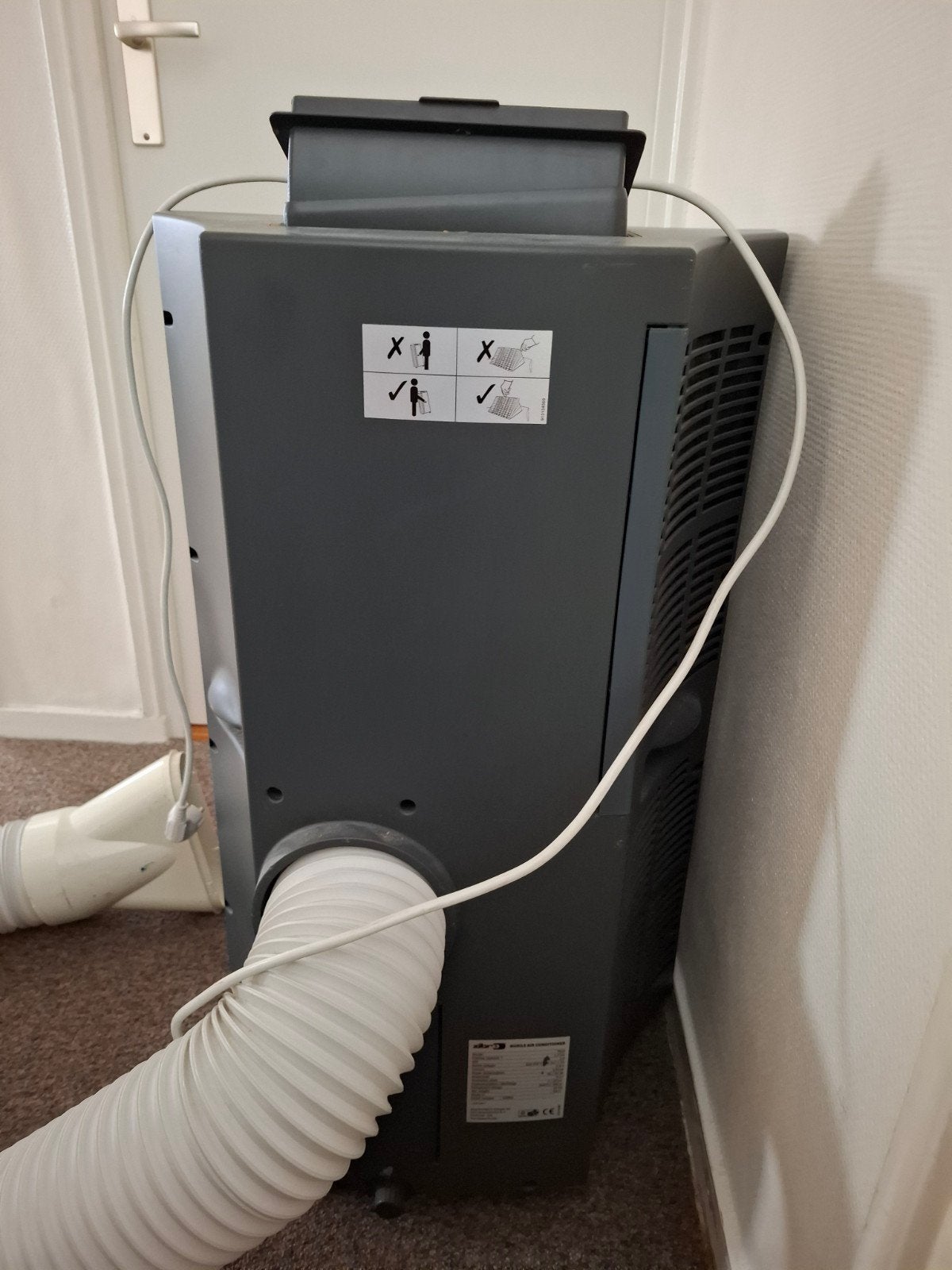 Zibro P622 Mobiele Airconditioner - 2.2 kW Koelvermogen, Ophalen, Gebruikt, Minder dan 60 m³, Koelen en Ontvochtigen