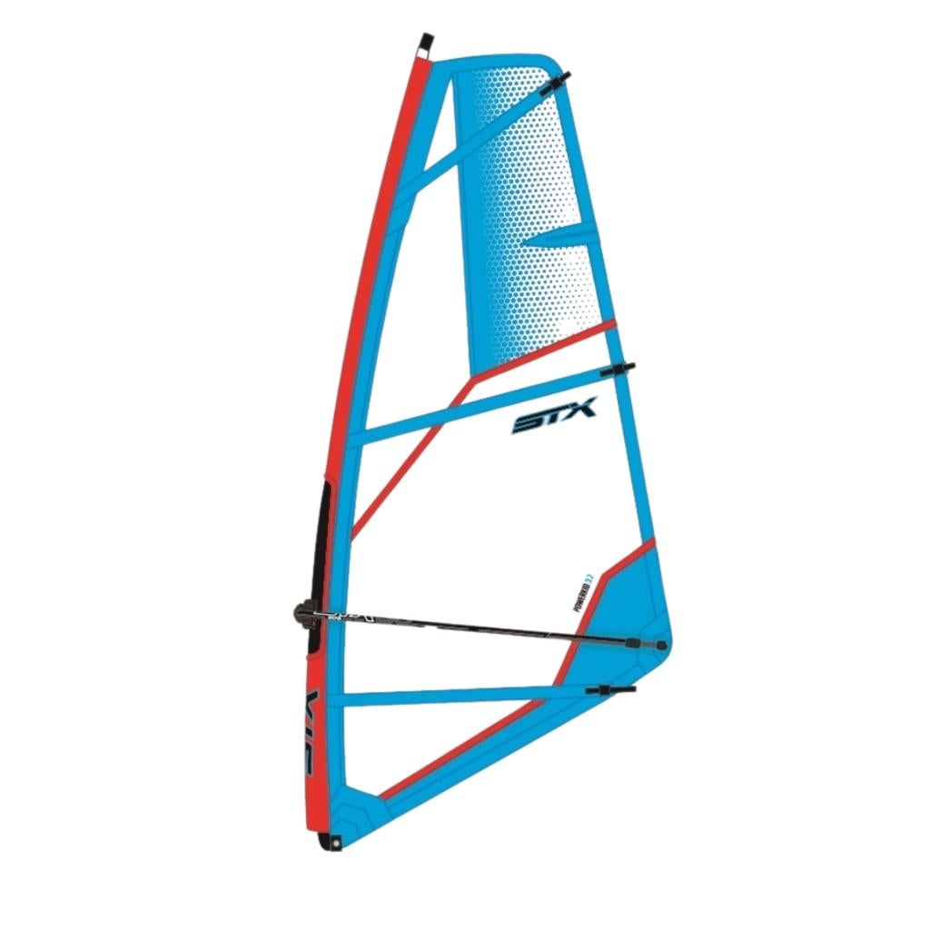 STX COMPLEET Kinderzeil, Power Kid Rig, Watersport en Boten, Windsurfen, Nieuw, Zeil, STX, Met draagtas, Deelbare mast, Met giek