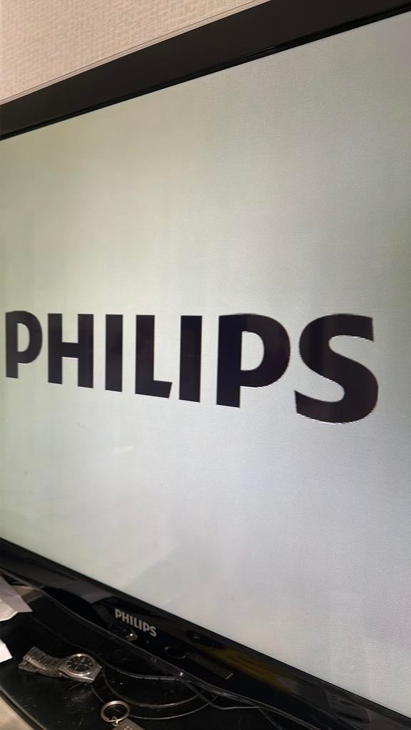 Phillips tv mooi zwart werkt prima vast prijs €155, Ophalen of Verzenden, 100 cm of meer, 50 Hz, Philips