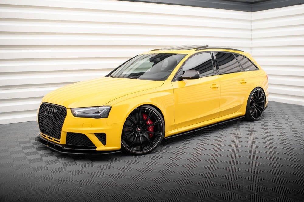 Race Voorlip splitter skirt diffuser - Audi RS4 B8 12-15