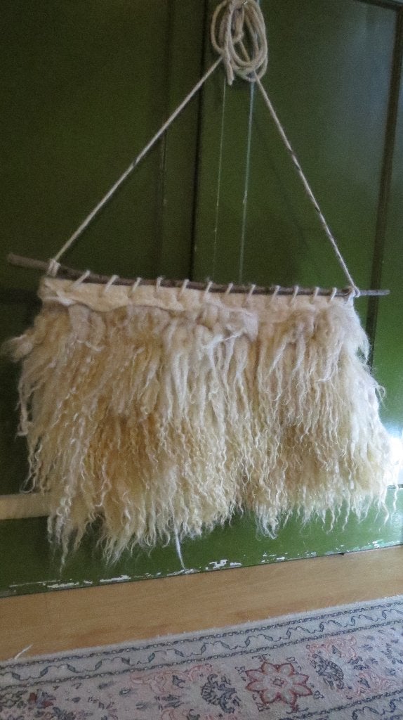Racka schaap, wol, wandkleed, krullen, 70x50cm, vilt vacht, Hobby en Vrije tijd, Verzenden, Nieuw, Versiering, Wolvilt