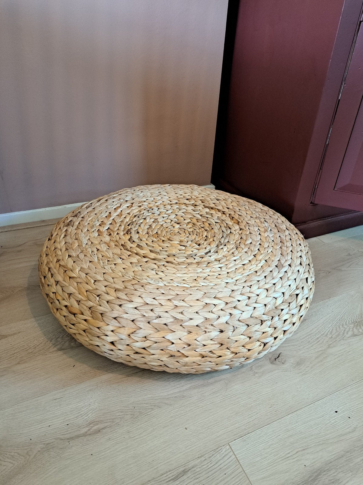 Ikea poef voetenbank tafeltje, Ophalen, Minder dan 50 cm, Rond, Minder dan 50 cm