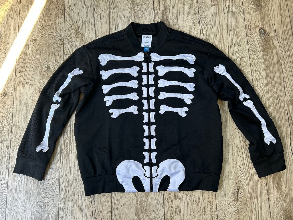 Jeremy Scott Adidas Bones Skull Jacket Jas, Verzenden, Zwart, Maat 56/58 (XL), Zo goed als nieuw