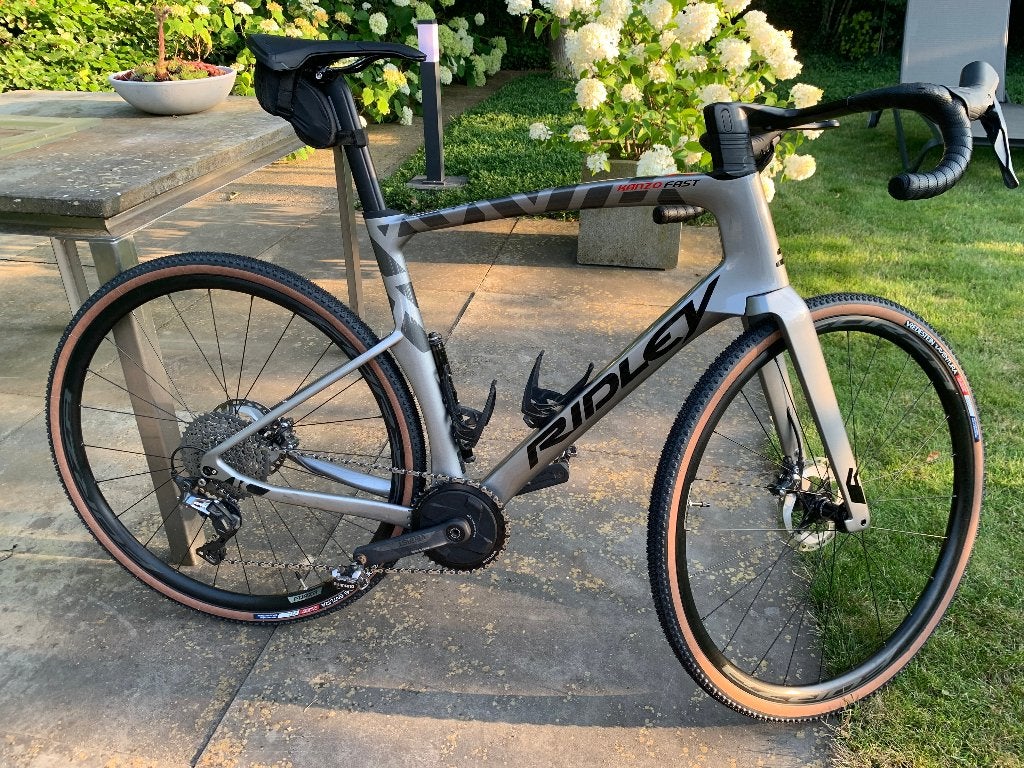 Gravelbike Ridley Kanzo Fast Grey/Black carbon, Versnellingen, Zo goed als nieuw, Schijfrem, 53 tot 57 cm